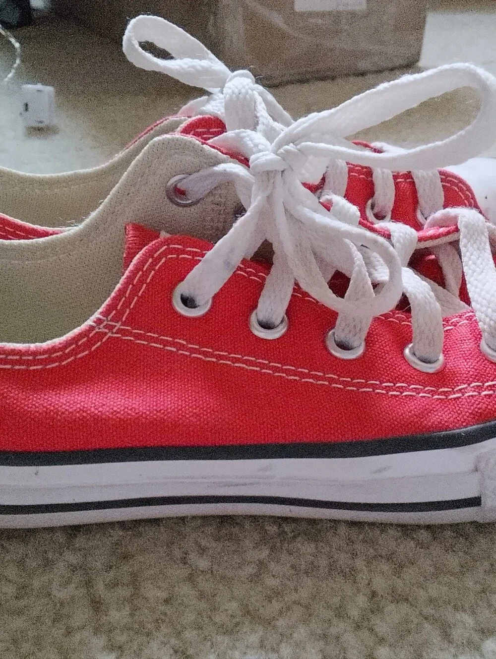 Kids Size 12 Red Converse Chucks